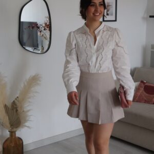 Jupe short Lila écru