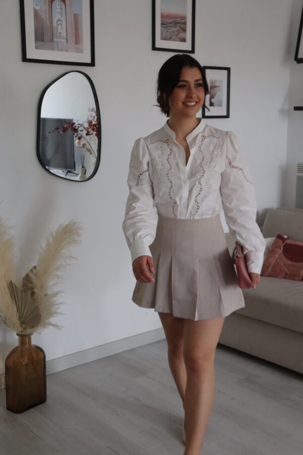 Jupe short Lila écru