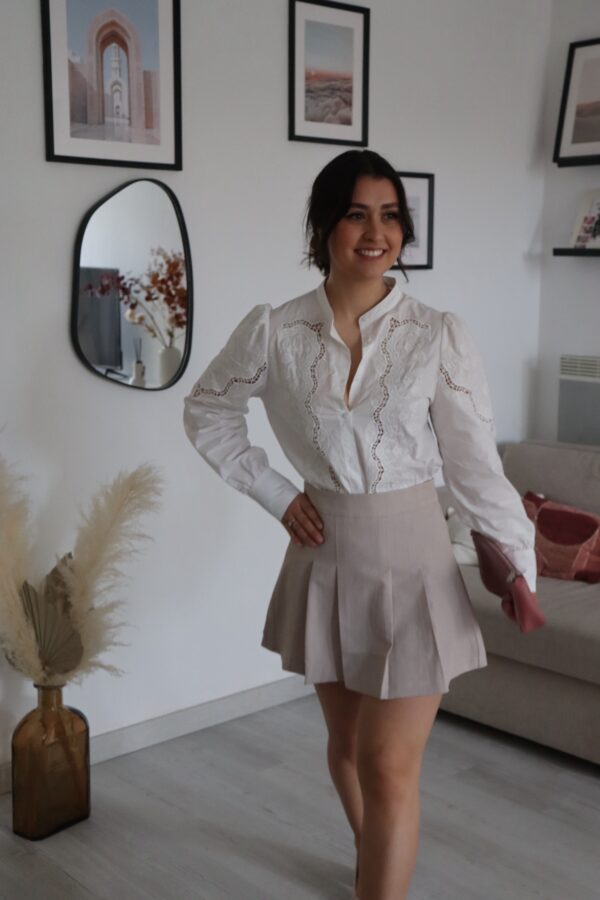 Jupe short Lila écru – Image 4