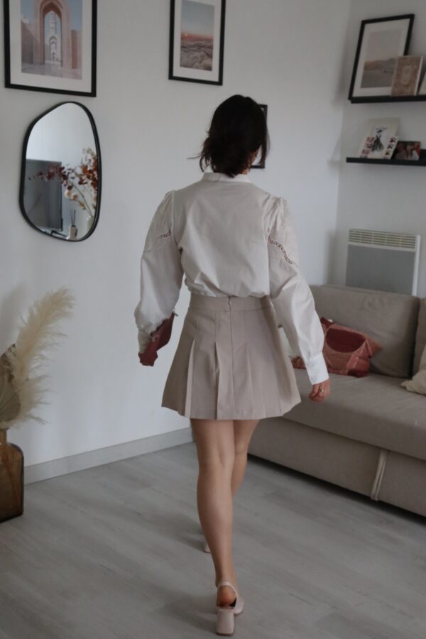 Jupe short Lila écru – Image 2
